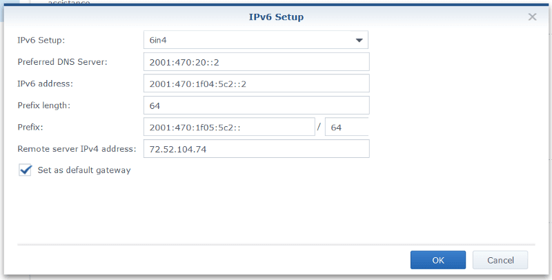 ipv6 setup